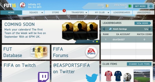 Fut web app