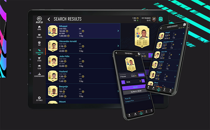 The best way to earn coins in FIFA 21 Ultimate Team by trading at transfer market (Photo: www.fifa-infinity.com/)