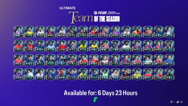 FC 25 Ultimate TOTS Brings 60 Top-Rated Cards Back into Packs